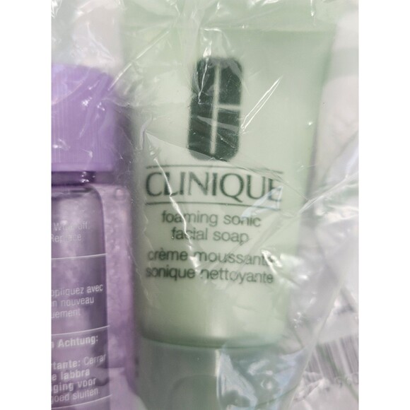Clinique 5pcs Gift Set Lotion Foaming Soap Makeup Remover Mascara & Lipstick 01 - Picture 7 of 8